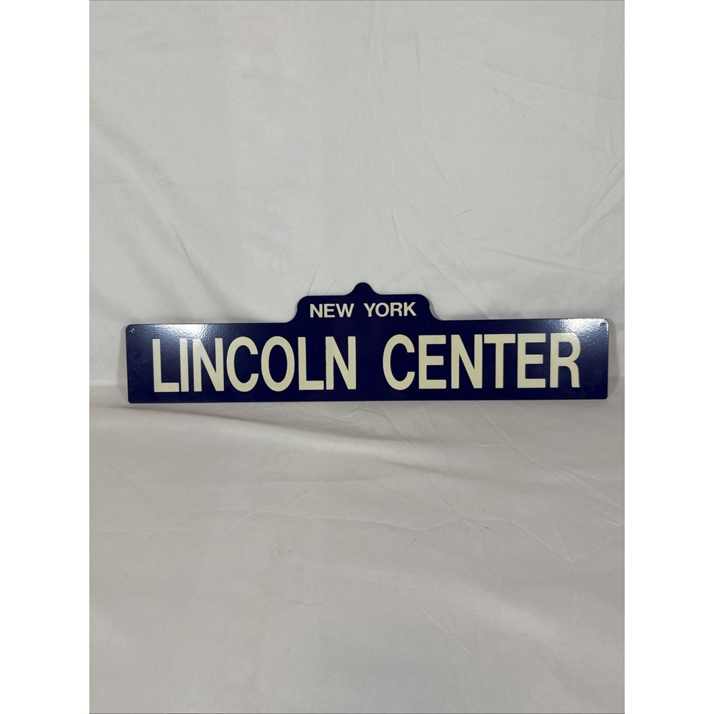 Lincoln Center New York Metal Street Sign